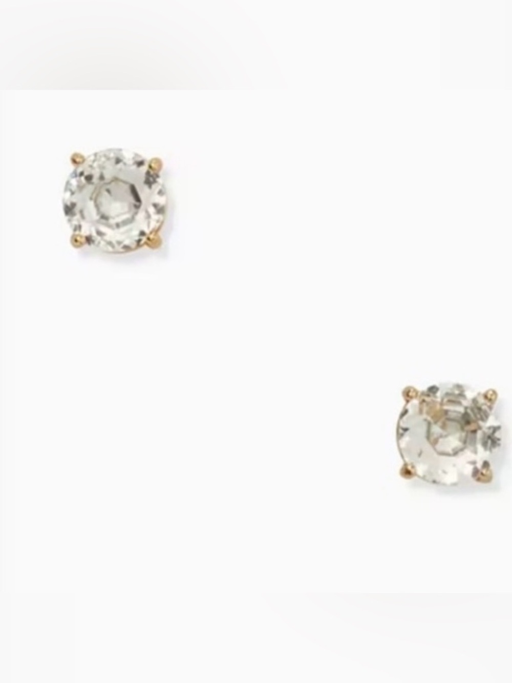 Kate Spade NWT
Clear Sparkly Gumdrop Stud Earrings Classic w Dusty